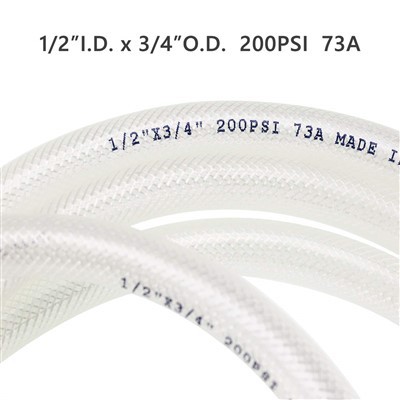 Vysokotlaké pletené čiré PVC vinylové hadice