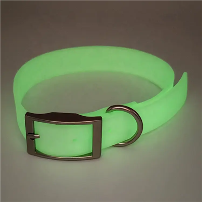 Glow In The Dark Safety Dog Collar Leash Glow In The Dark Safety Dog Collar Leash