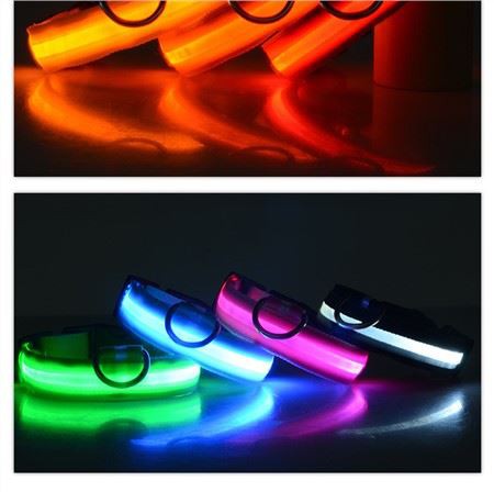 Reflexní LED obojek pro psa